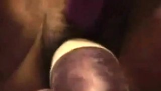 Hairy BBW Fists Herself with a Huge Dildo on Webcam