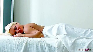 Skinny Virgin teen 18+ Seduce To Defloration Sex In Massage