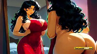 Cuckold Cuckold COUGAR Offers Herself as Company Reward - AI CARTOON
