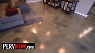 Blondie Big Ass Big Tits cougar step-mom London River has sex with stepson as an apology - pervmom
