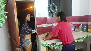 Old Man Has Sex with His Venezuelan Maid When His Wife Is Not Home