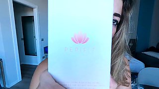 Italian slut shows how to train her ass and pussy, with