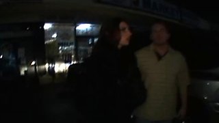Damn hot blonde amateur into public sex