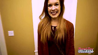 Tiny Redhead Keaton Amateur Wet Rimjob Intense Ass Pound!