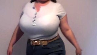 Stacked brunette goes solo toys and masturbation