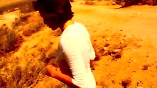Flashing and Playing With Her Pussy Outdoors