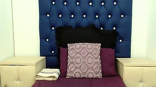 Big-Titted Light-Skinned South African Ebony on Webcam