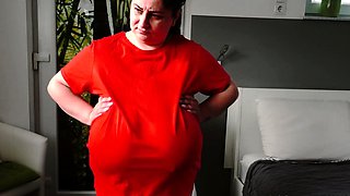 Redhead BBW with Big Boobs Blowjob Tittyjob Facial