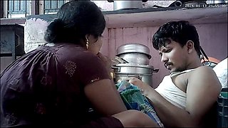 Passionate lip-locking and ass-kissing with opulent Indian housewife