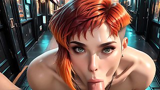 Redhead street siren fucks you hard in the public alley